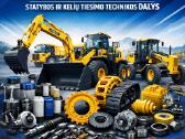 komatsu statybų technikos dalys