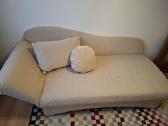 Smėlinė viengulė sofa-lova