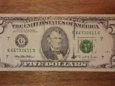JAV 5 $ banknotas