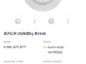 Bosch stabdžių diskai - nuotraukos Nr. 6