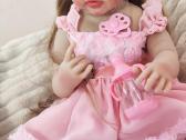 Didelė rožinė princesė reborn lėlė - nuotraukos Nr. 6