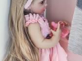 Didelė rožinė princesė reborn lėlė - nuotraukos Nr. 15