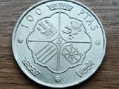 Ispanijos 100 pesetų sidabrinė moneta