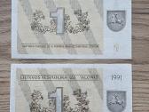 1991 metų 1 ir 3 talonai Be ir Su užrašu