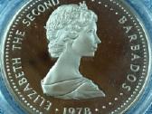Moneta Barbados 1978m. 25 dollars, sidabras - nuotraukos Nr. 2