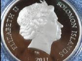 Moneta Solomon islands 2011m. 1 dollar, sidabras - nuotraukos Nr. 2