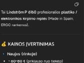 Lindstrom P6160 Metalo, plastiko karpymo žirklės - nuotraukos Nr. 2