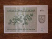 Lietuvos 3 talonu banknotas - nuotraukos Nr. 2