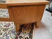 Vintažinė mid century ąžuolinė žema konsolė - nuotraukos Nr. 4
