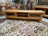 Vintažinė mid century ąžuolinė žema konsolė - nuotraukos Nr. 11