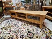 Vintažinė mid century ąžuolinė žema konsolė - nuotraukos Nr. 12