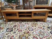 Vintažinė mid century ąžuolinė žema konsolė - nuotraukos Nr. 14