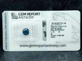 1 vnt. deimantas (apdorotas spalvotai) - 1,14 ct.
