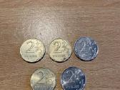 5 vienetai monetos 2 rubliai