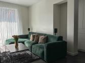 Stilinga kampinė sofa su šezlongu ir pufu - nuotraukos Nr. 2
