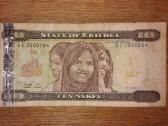 Eritrėjos 10 nakfa banknotas