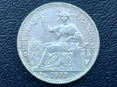 10 centų 1937m. Indokinija sidabras 680