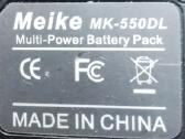 „Meike Mk-550dl“ baterijų gripas - nuotraukos Nr. 3