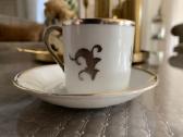 Vintažinis Espresso puodukas su lekštute - nuotraukos Nr. 2