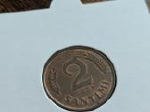Latvija 2 santimai, 1939