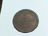 Prūsija 3 pfenigai, 1870 C - nuotraukos Nr. 2