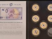Proginiai medaliai "20 years of the Euro" ir 0 eur