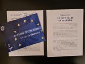 Proginiai medaliai "20 years of the Euro" ir 0 eur - nuotraukos Nr. 6