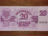 Latvijos 20 rublių banknotas
