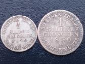 1/2 ir 1 silbergrošen 1829,30m. Sidabras