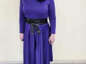 Violetinė suknelė siūta pagal užsakymą