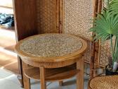 Vintažinis Art Deco ąžuolo/granito kavos staliukas - nuotraukos Nr. 24