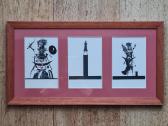 Du paveikslai su M. Vilučio grafikos atvirukais - nuotraukos Nr. 4