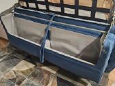 Itališka dvivietė sofa ir pufas - nuotraukos Nr. 4