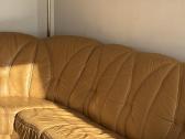 Vokiška Himolla natūralios odos sofa + pufas - nuotraukos Nr. 6