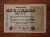 Vokietijos 1 mln markių banknotas