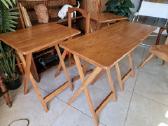 Vintažinis mid century ąžuolinių staliukų kompl. - nuotraukos Nr. 8