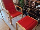 Vintažinis mid century fotelis su pakoju - nuotraukos Nr. 24