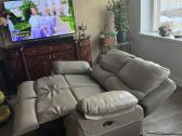 Dvivietis natūralios odos sofa su elektr.regl. - nuotraukos Nr. 5