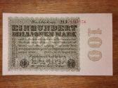 Vokietijos 100 mln markių banknotas