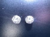 0.42ct natūralių deimantų pora E If 3ex