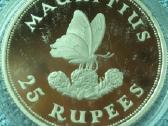 Moneta Mauritius 1975m. 25 rupees, sidabras(.925)