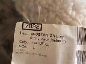 Asos Design teddy paltukas kreminės spalvos - nuotraukos Nr. 11
