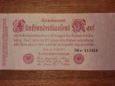 Vokietijos 500.000 markių banknotas