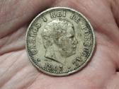 Portugalų Indija 1 rupija 1903 sidabras - nuotraukos Nr. 2