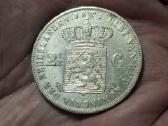 Nyderlandai 2 1/2 guldeno 1871 sidabras