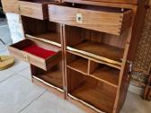 Vintažinis mid century tikmedžio baro spintelė - nuotraukos Nr. 20