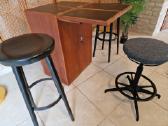 Vintažinis mid century tikmedžio baro spintelė - nuotraukos Nr. 30