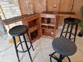 Vintažinis mid century tikmedžio baro spintelė - nuotraukos Nr. 32