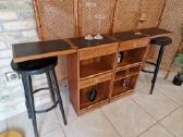 Vintažinis mid century tikmedžio baro spintelė - nuotraukos Nr. 37