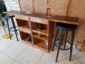 Vintažinis mid century tikmedžio baro spintelė - nuotraukos Nr. 38